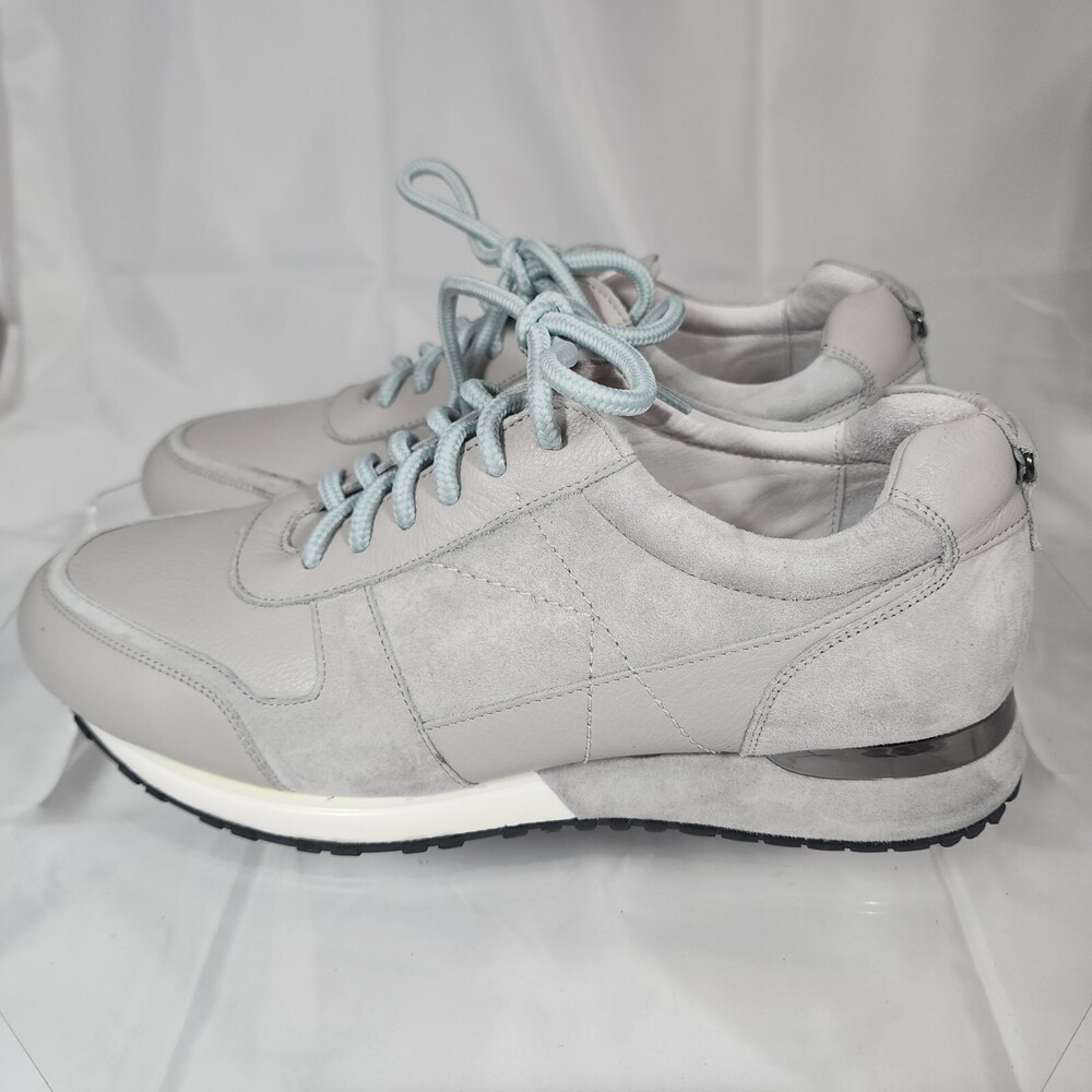 Marc Nolan Ash Men 11 Suede/ Leather Sneakers Grey Retro
